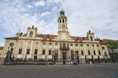 Prague, Çek Cumhuriyeti. Mayıs 2018. Prag kilisede Loreta cephe