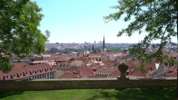 Prag Tschechische Republik Mai 2018 Blick Von Der Prager Burg — Stockvideo