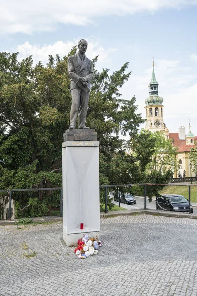 Praga República Checa Mayo 2018 Estatua Edvard Benes Centro Praga — Foto de Stock