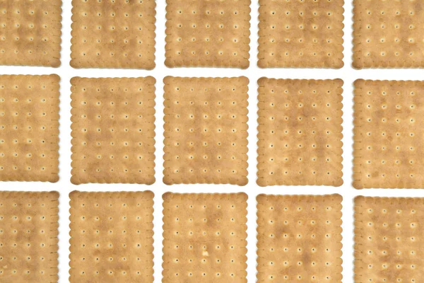 Some Dry Biscuits White Surface — Stock Photo, Image