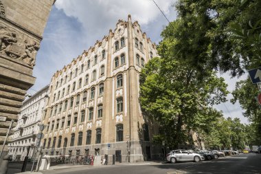  Budapeşte, Macaristan. Temmuz 2018. Budapeşte, Macaristan için posta Tasarruf Bankası'nın Sarayı