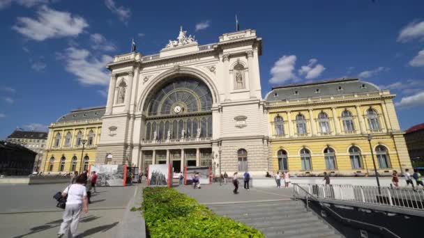 Budapest Ungern Juli 2018 Tågstationen Keleti Budapest — Stockvideo