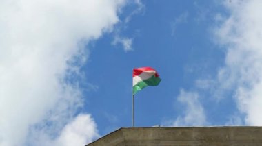 Macar bayrak sallayarak