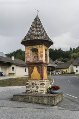 karakteristik bir dini Şapel yolun Carinthia, Avusturya