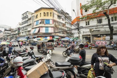 Bangkok, Tayland. Ocak 2018.The Rating Bangkok, Tayland ortasına sokaklarda