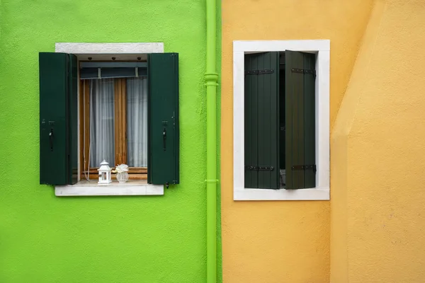 Burano November 2018 Visa Färgglada Husen Burano Venedig Italien — Stockfoto