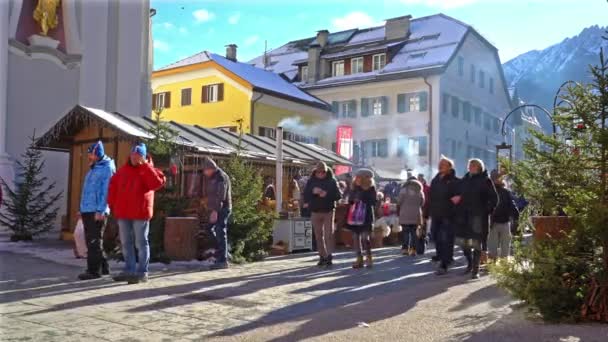 San Candido Trentino Alto Adige Regio Italië December 2018 Traditionele — Stockvideo