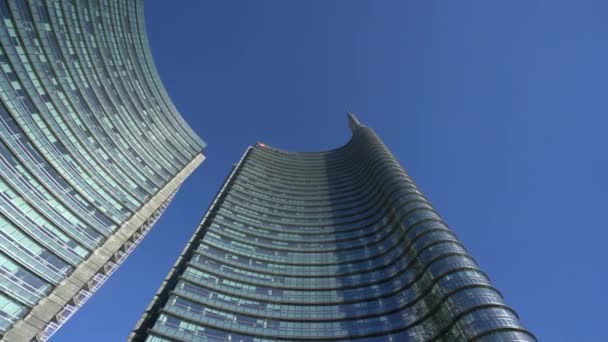 Milaan Italië Januari 2019 Wolkenkrabbers Het District Isola Milaan — Stockvideo