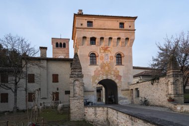 Sesto al Reghena, Friuli Venezia Giulia bölgesi, İtalya. 12 Ocak 2019. Sesto al Reghena Ortaçağ manastır