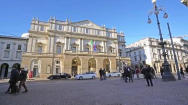 Milan, İtalya. 2 Ocak 2019. La Scala Tiyatrosu, Milano, İtalya