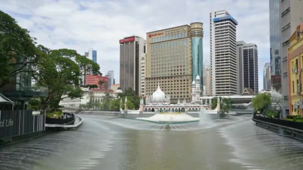 Kuala Lumpur Malaysia January 2019 View Masjid Jamek Mosque Klang — Stock Video