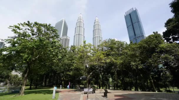 Κουάλα Λουμπούρ Μαλαισία Ιανουαρίου 2019 Πάρκο Klcc Μια Άποψη Της — Αρχείο Βίντεο