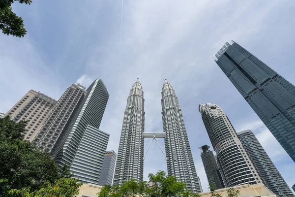 Kuala Lumpur Malajsie Ledna 2019 Pohled Klcc Park Petronas Towers — Stock fotografie