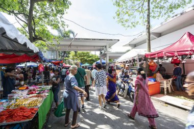 Kuala Lumpur, Malezya. Ocak 2019. kalabalık sadık Batu mağaraları, Kuala Lumpur, Malezya