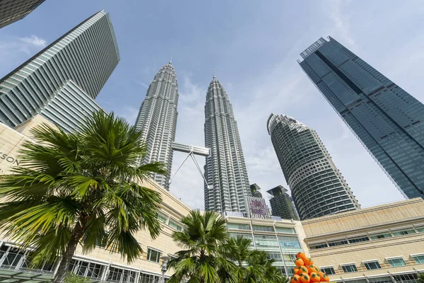 Kuala Lumpur Malajsie Ledna 2019 Pohled Klcc Park Petronas Towers — Stock fotografie