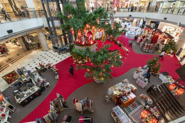 Kuala Lumpur, Malezya. Ocak 2019. Suria alışveriş merkezi Kuala Lumpur, Malezya iç görünüm