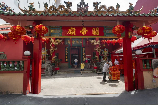 Kuala Lumpur Malásia Janeiro 2019 Portão Entrada Templo Guan Taoist — Fotografia de Stock