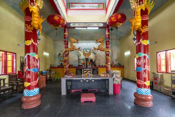 Insula Pulau Ketam Malaezia Ianuarie 2019 Altarul Într Templu Taoist — Fotografie, imagine de stoc