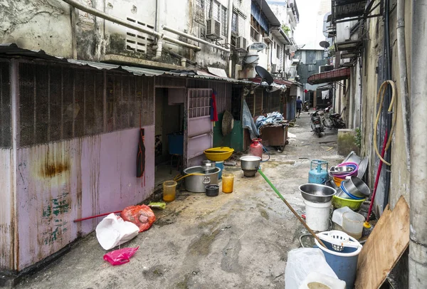 Kuala Lumpur Malásia Janeiro 2019 Ruas Dos Subúrbios Pobres — Fotografia de Stock