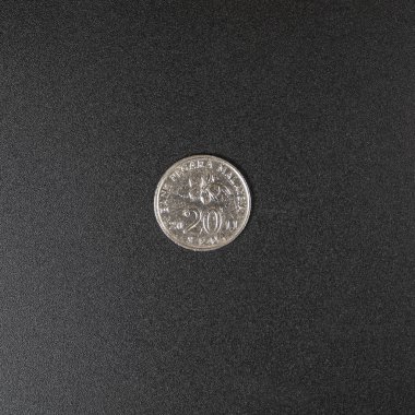 20 Sen 'lik Malezya Ringgit sikkesi.