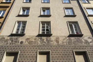 Varşova eski evlerde geleneksel süslemeleri