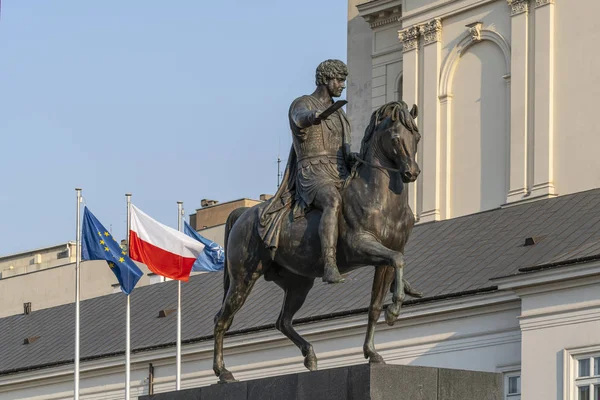 Monumento a Poniatowski en Varsovia — Foto de Stock