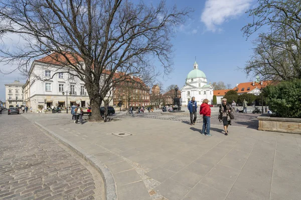 Új város piac tér Warsa — Stock Fotó