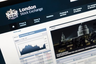 Londra Menkul Kıymetler Borsası web sitesi