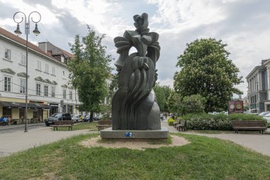 Vilnius'ta Barbora Radvilaite Heykeli