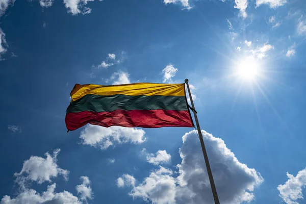 Λιθουανικά-σημαία — Φωτογραφία Αρχείου