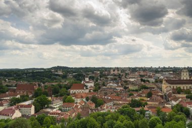 Vilnius'un panoramik manzarası