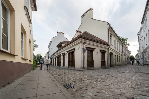 Uma vista do centro de Vilnius — Fotografia de Stock