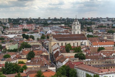 Vilnius'un panoramik manzarası