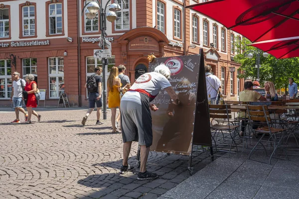 The menu of the restaurant in Frankfurt — Stock Photo, Image