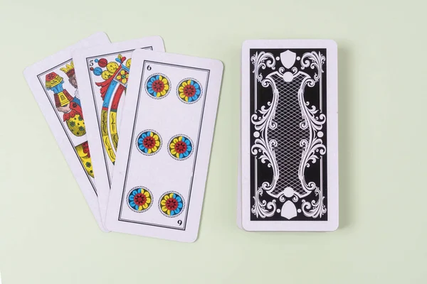 Cartões para o jogo de briscola — Fotografia de Stock
