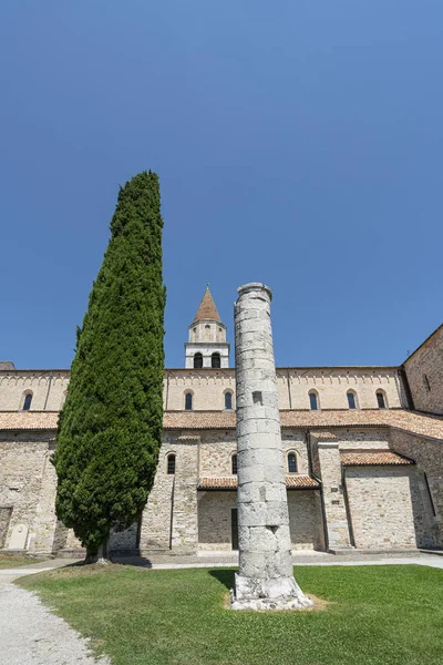 Az Aquileia-i Santa Maria Assunta-templom — Stock Fotó