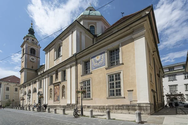 Cathedral of St. Nicholas in Ljubljana — Stock Photo, Image