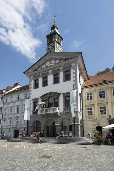City hall building in Ljubljana — Stock Photo, Image