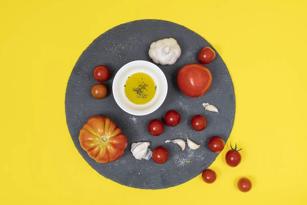 토마토와 재료 — 스톡 사진