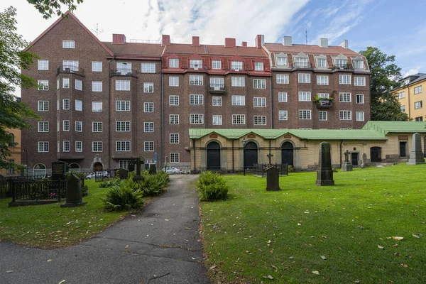 Katarina kyrko kyrkogård i Stockholm — Stockfoto