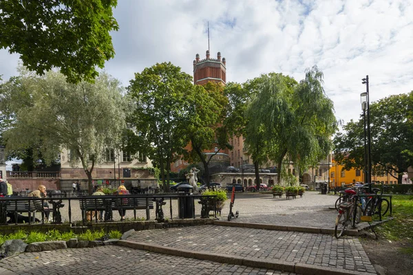 Plaza Moserbacke en Estocolmo — Foto de Stock