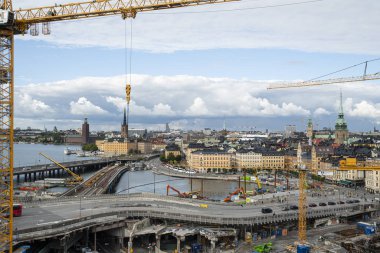 Stockholm 'ün panoramik manzarası