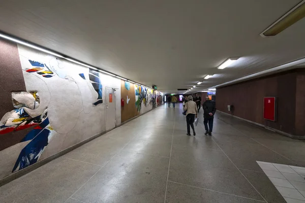 Slussen Metro Station w Sztokholmie — Zdjęcie stockowe