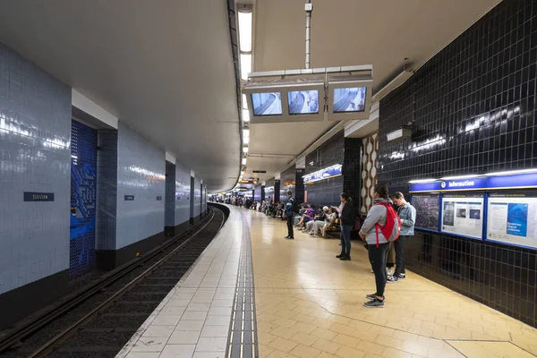 斯德哥尔摩斯卢森地铁站 — 图库照片