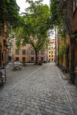 Stockholm merkezinde karakteristik sokaklar