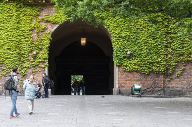 Stockholm belediye binasının girişi