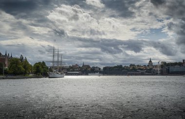 Stokholm limanında Old Vessel