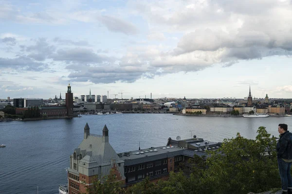 Het panorama van Stockholm — Stockfoto