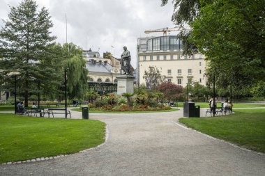 Stockholm'de Berzelii heykeli