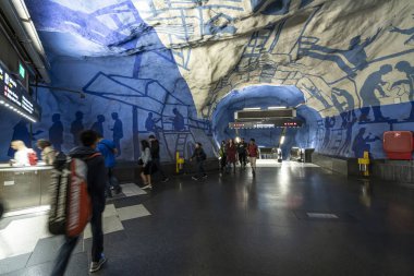 Stockholm 'deki T-Centralen metro istasyonu.
